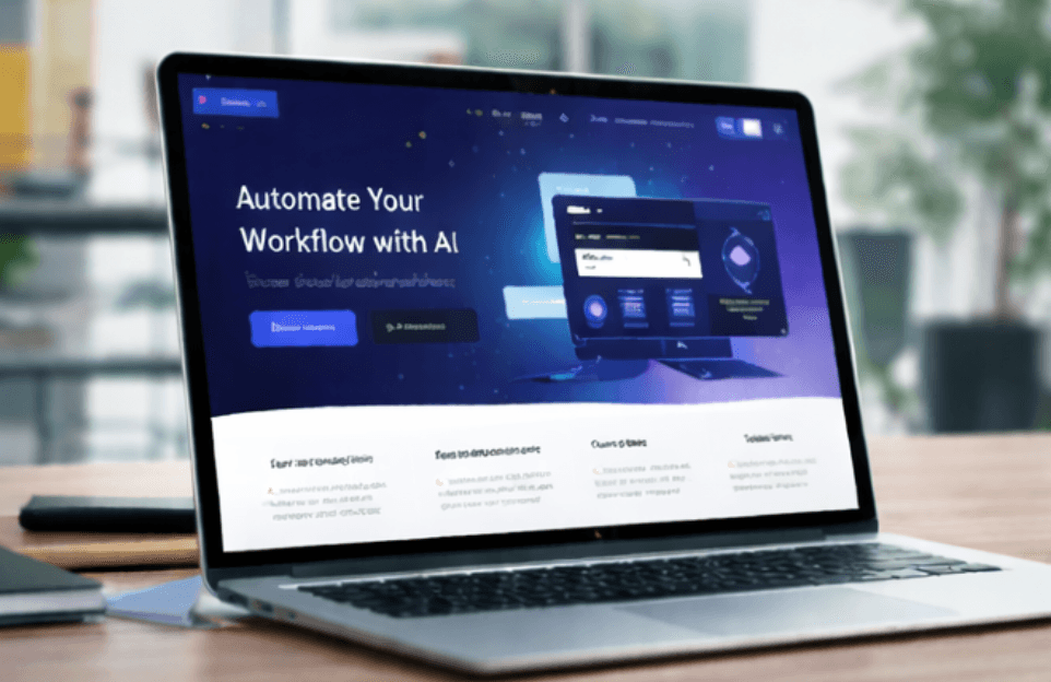 Startup landing page UI UX design project